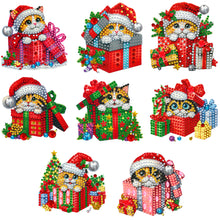 Load image into Gallery viewer, 8Pcs Acrylic Special Shaped Christmas Theme Diamond Painting Hanging Decorations
