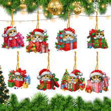 Load image into Gallery viewer, 8Pcs Acrylic Special Shaped Christmas Theme Diamond Painting Hanging Decorations

