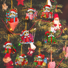 Load image into Gallery viewer, 8Pcs Acrylic Special Shaped Christmas Theme Diamond Painting Hanging Decorations
