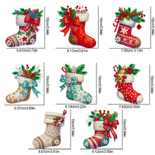 Load image into Gallery viewer, 8Pcs Acrylic Special Shaped Christmas Theme Diamond Painting Hanging Decorations
