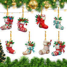 Load image into Gallery viewer, 8Pcs Acrylic Special Shaped Christmas Theme Diamond Painting Hanging Decorations
