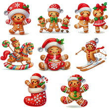 Load image into Gallery viewer, 8Pcs Acrylic Special Shaped Christmas Theme Diamond Painting Hanging Decorations
