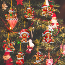 Load image into Gallery viewer, 8Pcs Acrylic Special Shaped Christmas Theme Diamond Painting Hanging Decorations
