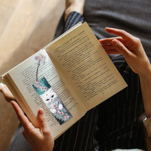Load image into Gallery viewer, 3Pcs Special Shaped Cat Flower Diamond Painting Bookmark Making Kit Decoration
