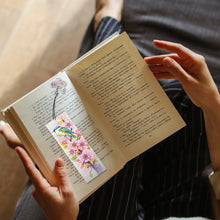 Load image into Gallery viewer, 3Pcs Special Shaped Bird Flower Diamond Painting Bookmark Making Kit Decoration
