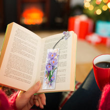 Load image into Gallery viewer, 3Pcs Special Shaped Flower DIY Diamond Painting Bookmark Making Kit Decoration
