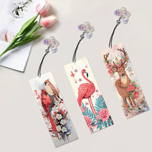 Load image into Gallery viewer, 3Pcs Special Shaped Animals DIY Diamond Painting Bookmark Making Kit Decoration
