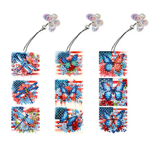 Load image into Gallery viewer, 3Pcs Special Shaped Butterfly Dragonfly DIY Diamond Painting Bookmark Making Kit
