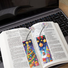 Load image into Gallery viewer, 3Pcs Special Shaped Merry Christmas Diamond Painting Bookmark Making Kit Decor
