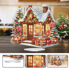 Load image into Gallery viewer, Acrylic Special Shaped Christmas Snow House Diamond Painting Desktop Decoration
