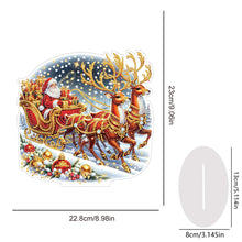 Load image into Gallery viewer, Acrylic Special Shaped Christmas Santa Claus Diamond Painting Desktop Decoration

