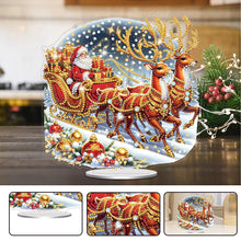 Load image into Gallery viewer, Acrylic Special Shaped Christmas Santa Claus Diamond Painting Desktop Decoration
