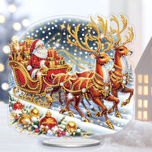 Load image into Gallery viewer, Acrylic Special Shaped Christmas Santa Claus Diamond Painting Desktop Decoration
