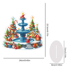 Load image into Gallery viewer, Acrylic Special Shaped Christmas Fountain Diamond Painting Desktop Decorations
