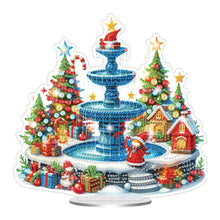Load image into Gallery viewer, Acrylic Special Shaped Christmas Fountain Diamond Painting Desktop Decorations
