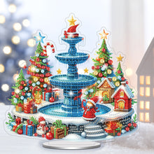 Load image into Gallery viewer, Acrylic Special Shaped Christmas Fountain Diamond Painting Desktop Decorations
