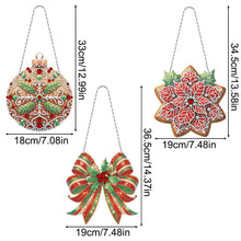 Load image into Gallery viewer, 3Pcs Acrylic Christmas Gnome 5D DIY Diamond Painting Dots Pendant for Art Crafts
