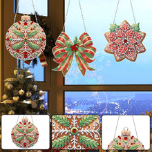 Load image into Gallery viewer, 3Pcs Acrylic Christmas Gnome 5D DIY Diamond Painting Dots Pendant for Art Crafts
