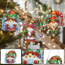 Load image into Gallery viewer, 3Pcs Acrylic Christmas Gnome 5D DIY Diamond Painting Dots Pendant for Art Crafts
