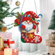Load image into Gallery viewer, 3Pcs Acrylic Christmas Gnome 5D DIY Diamond Painting Dots Pendant for Art Crafts
