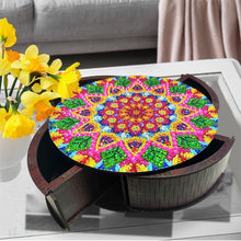 Load image into Gallery viewer, Wooden Mandala Diamond Painting DIY Jewellery Box Diamond Art Bracelet Organizer
