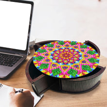 Load image into Gallery viewer, Wooden Mandala Diamond Painting DIY Jewellery Box Diamond Art Bracelet Organizer
