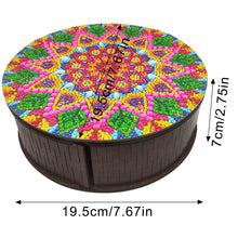 Load image into Gallery viewer, Wooden Mandala Diamond Painting DIY Jewellery Box Diamond Art Bracelet Organizer
