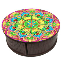 Load image into Gallery viewer, Wooden Mandala Diamond Painting DIY Jewellery Box Diamond Art Bracelet Organizer
