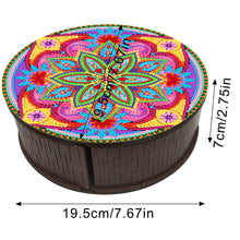 Load image into Gallery viewer, Wooden Mandala Diamond Painting DIY Jewellery Box Diamond Art Bracelet Organizer
