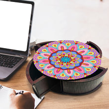 Load image into Gallery viewer, Wooden Mandala Diamond Painting DIY Jewellery Box Diamond Art Bracelet Organizer
