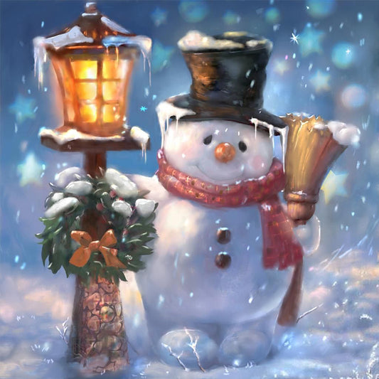 Diamond Painting - Full Square - Christmas snowman (40*40CM)
