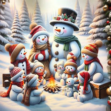 Load image into Gallery viewer, Diamond Painting - Full Square - Christmas snowman (40*40CM)
