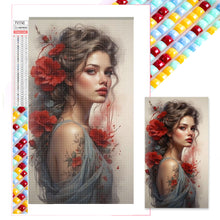 Load image into Gallery viewer, Diamond Painting - Full Square - Flower girl (40*70CM)
