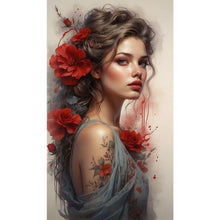 Load image into Gallery viewer, Diamond Painting - Full Square - Flower girl (40*70CM)
