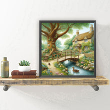 Load image into Gallery viewer, Diamond Painting - Full Round - House bridge (30*30CM)
