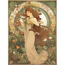 Load image into Gallery viewer, Diamond Painting - Full Round - Plant and girl (30*40CM)
