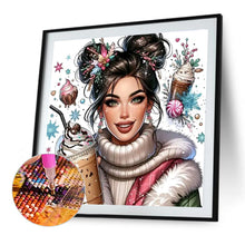 Load image into Gallery viewer, Diamond Painting - Full Round - Milk tea girl (40*40CM)
