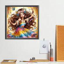 Load image into Gallery viewer, Diamond Painting - Full Round - Dancing girl (40*40CM)

