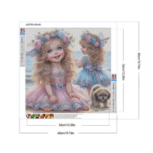 Load image into Gallery viewer, Diamond Painting - Full Round - Angel girl (40*40CM)
