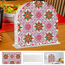 Load image into Gallery viewer, Acrylic Mandala Aesthetic Table Top Diamond Painting Napkin Holder for Beginners
