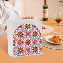 Load image into Gallery viewer, Acrylic Mandala Aesthetic Table Top Diamond Painting Napkin Holder for Beginners
