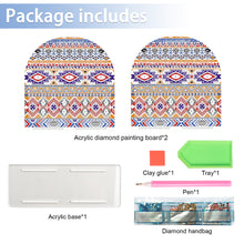 Load image into Gallery viewer, Acrylic Mandala Aesthetic Table Top Diamond Painting Napkin Holder for Beginners
