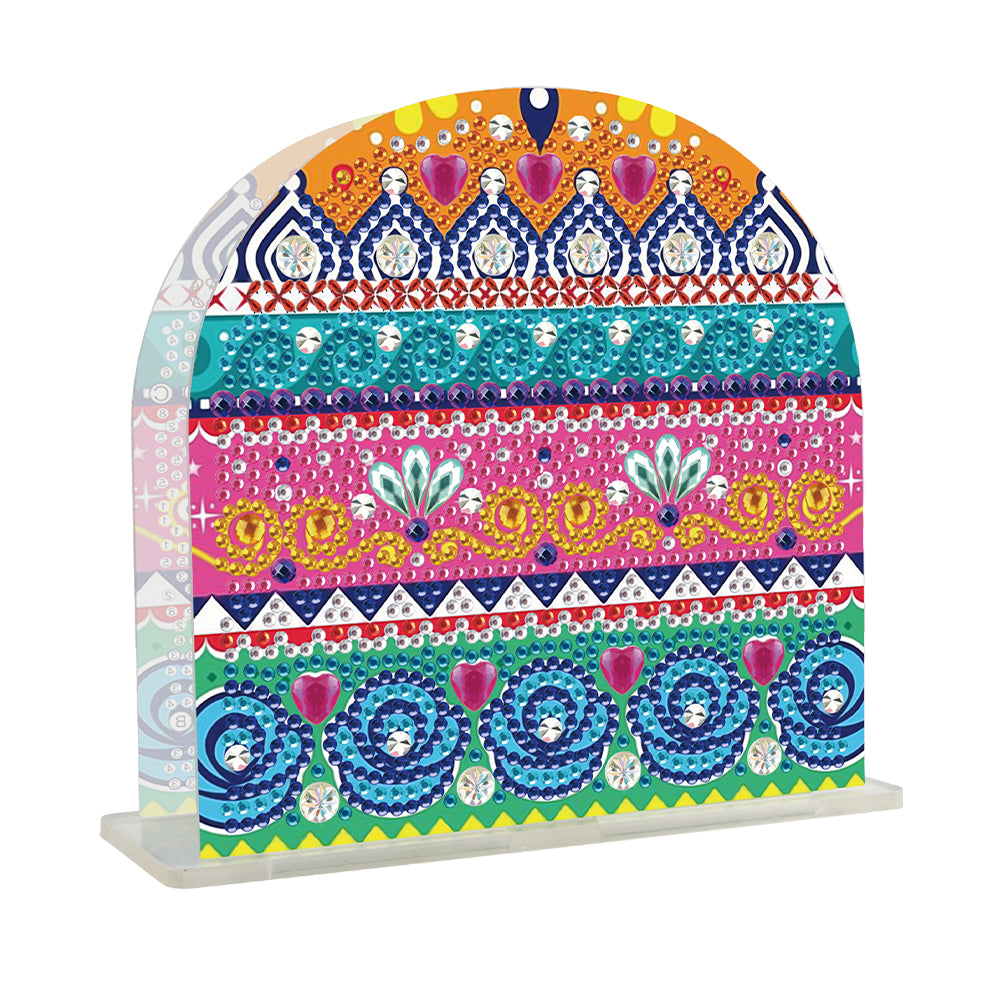 Acrylic Mandala Aesthetic Table Top Diamond Painting Napkin Holder for Beginners