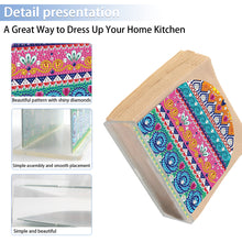Load image into Gallery viewer, Acrylic Mandala Aesthetic Table Top Diamond Painting Napkin Holder for Beginners
