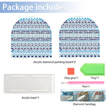 Load image into Gallery viewer, Acrylic Mandala Aesthetic Table Top Diamond Painting Napkin Holder for Beginners
