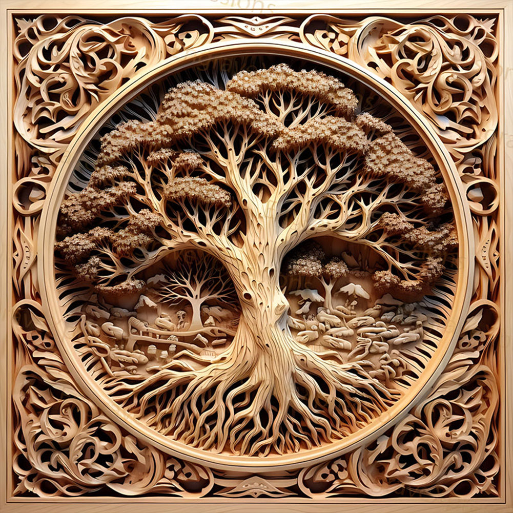 Diamond Painting - Full Round - Tree of life (40*40CM)