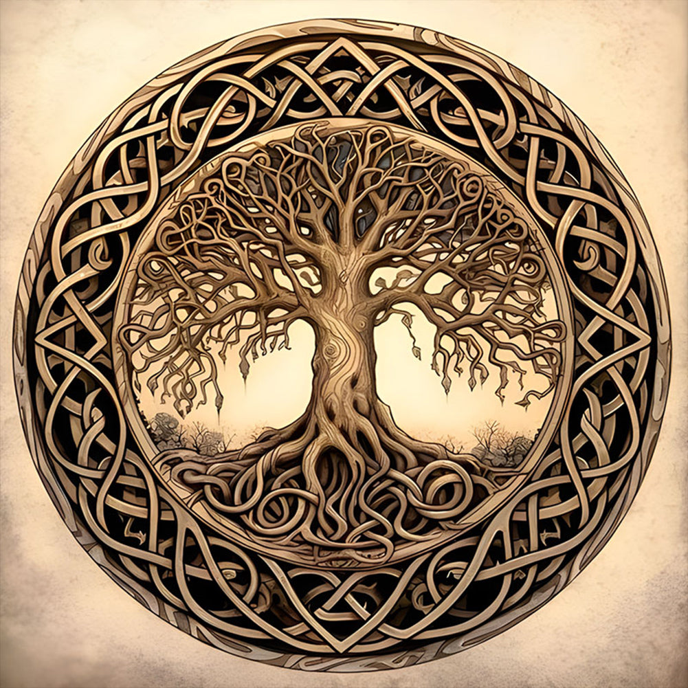 Diamond Painting - Full Round - Tree of life (40*40CM)