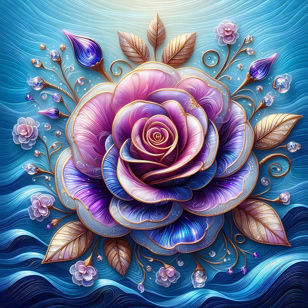 Diamond Painting - Full Round - Crystal flower (40*40CM)