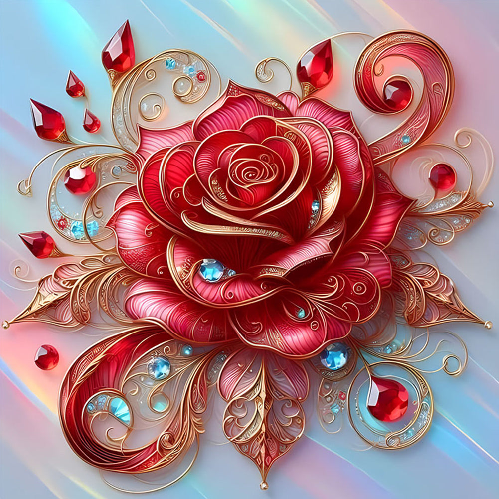 Diamond Painting - Full Round - Crystal flower (40*40CM)