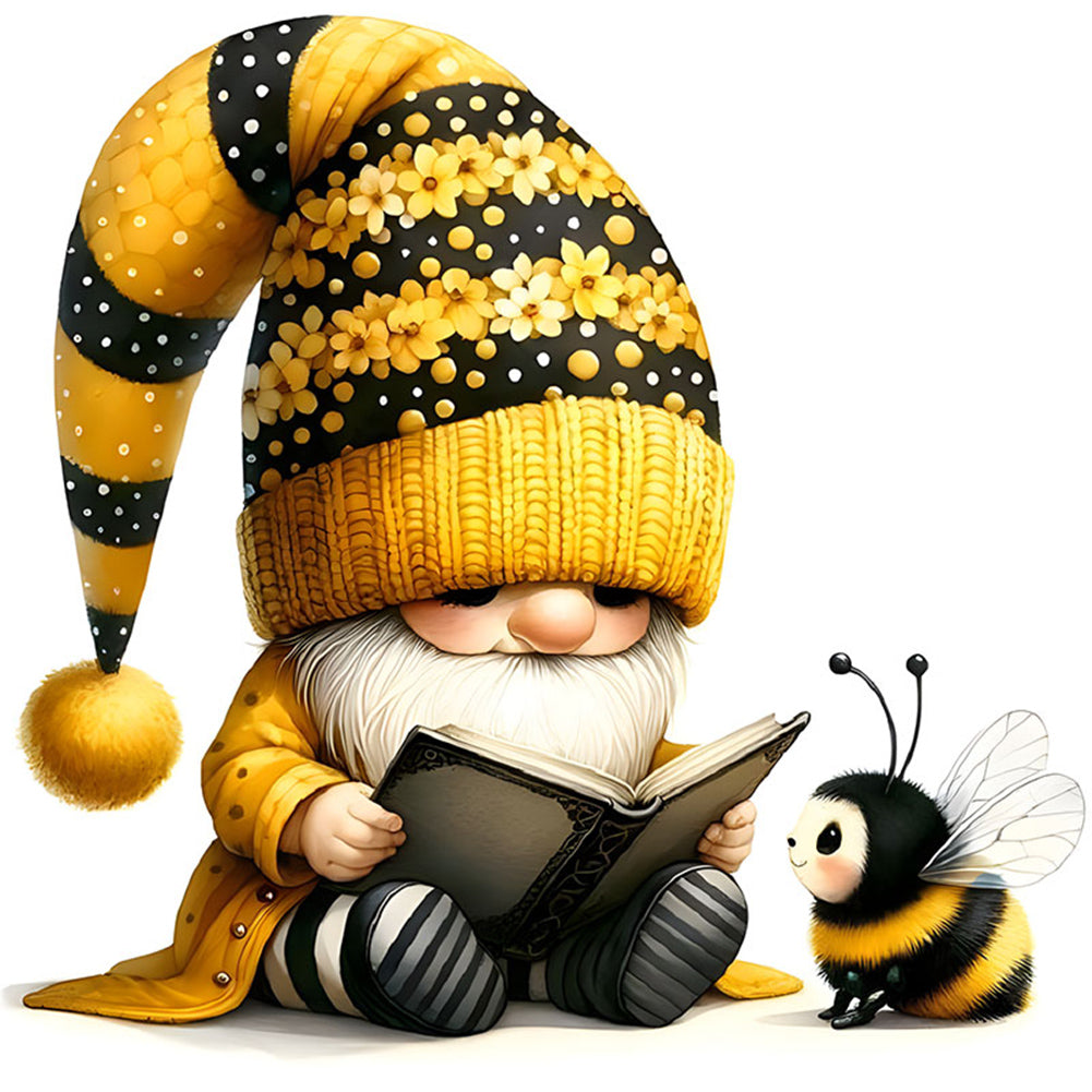 Diamond Painting - Full Round - Bee gnome (30*30CM)